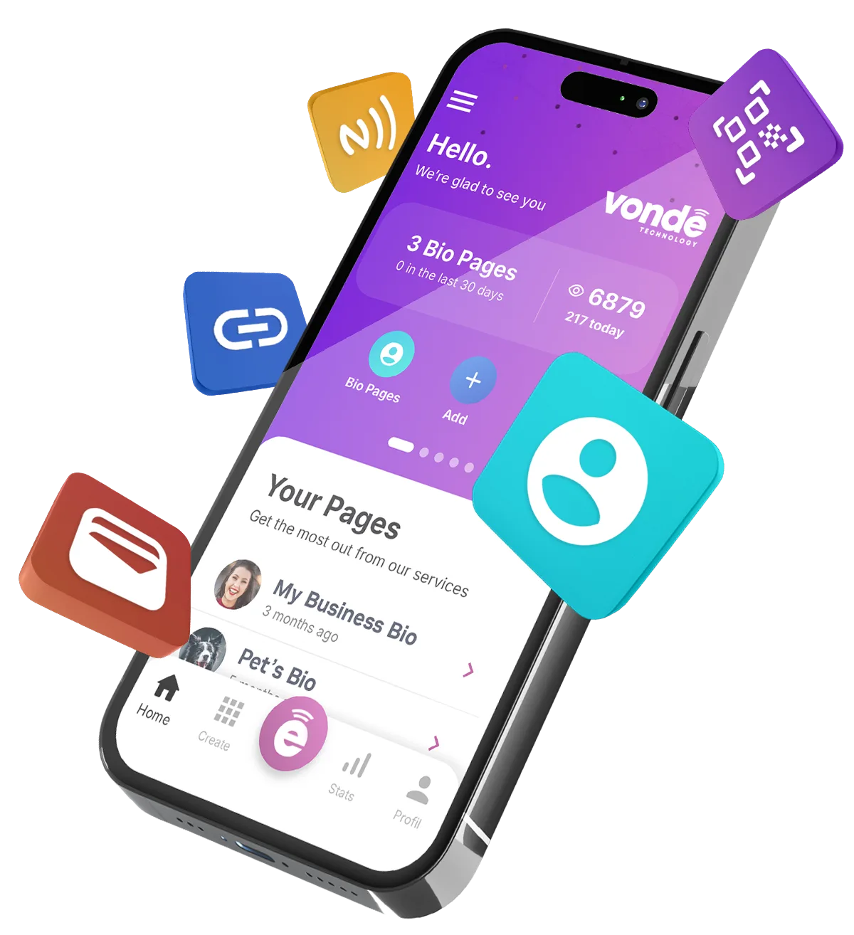 Vonde Pro APP s povezanim digitalnim alatima