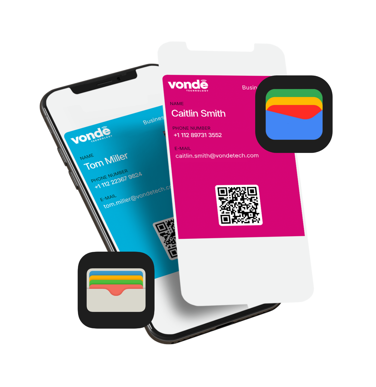 Vonde Pro alkalmazás Wallet-kártyákkal