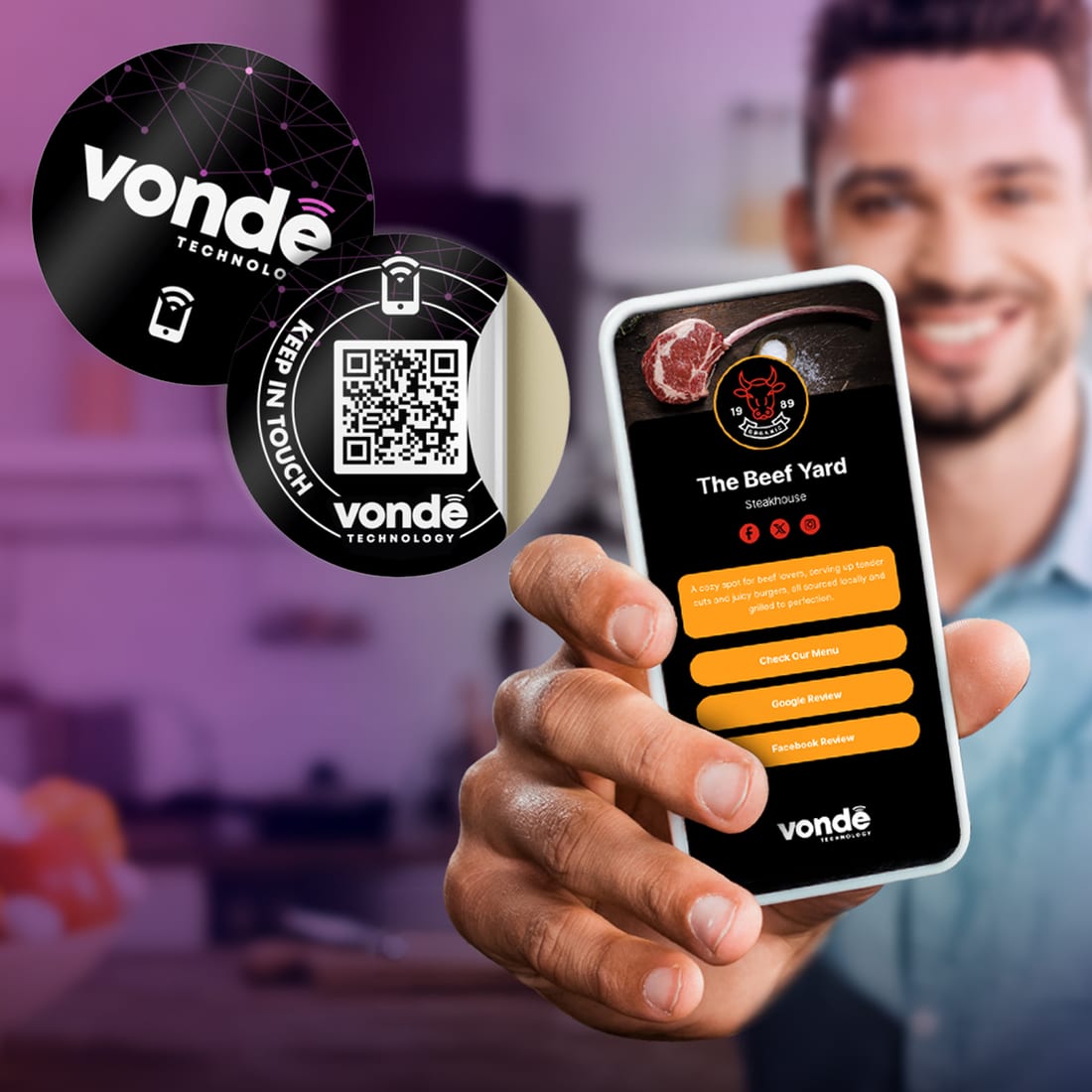 Vonde multifunkcionális NFC matrica